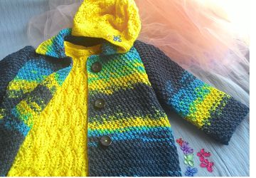 Пальто детское "Голубые дали"