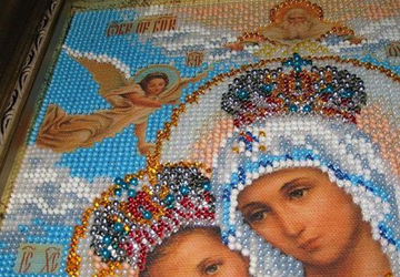 Вышивка бисером иконы