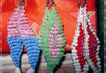 Серьги из бисера