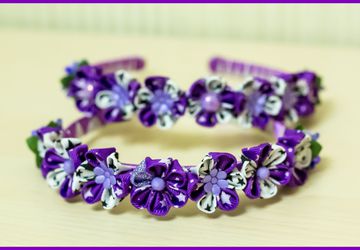 Ободок фиолетовый
