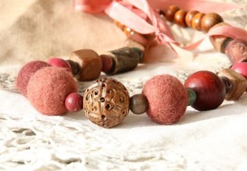 Бусы «Старый сад. Баркарола»