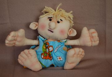 текстильный малыш пупс