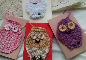 Вязаные открытки