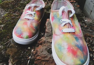 Слипоны с ручной росписью