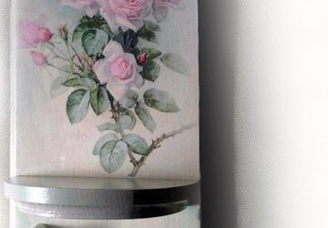 Вешалка с полочкой "Розы"