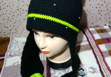 Шапочка детская с помпоном