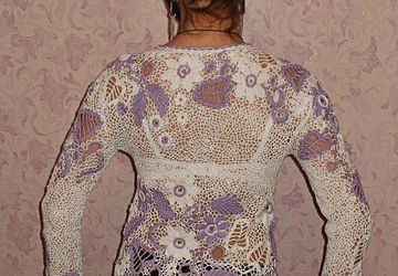 Кофточка крючком.