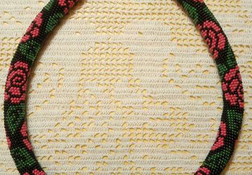Вязаный жгут Розочки