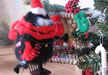 Котик Новогодний