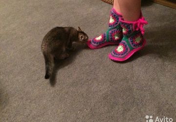 Сапожки вязанные крючком