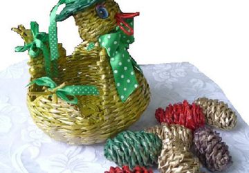 Корзинка "Пасхальная уточка"