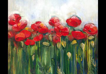 МАКИ. Панно. 50х50 см. Акрил.