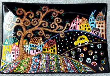 декоративная тарелка "Сказочное путешествие"