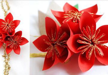 Оригами из бумаги цветы