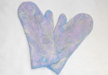 Варежки валяные женские