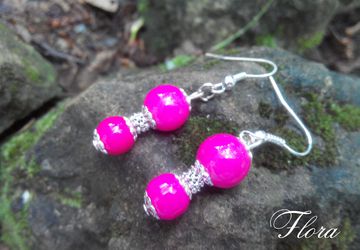 Сережки "Фуксия"