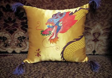 декоративные подушки "Драконы Счастья"