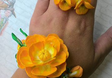 "Купавка" браслет и серьги