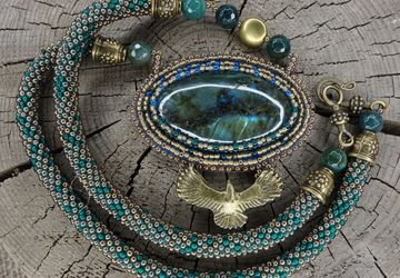 Кулон "Бронзовый ливень"