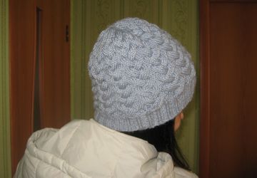 Шапка "Коса с тенью"