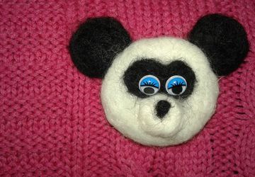 брошь-панда