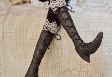 Интерьерная игрушка "Лиса-чернобурка"