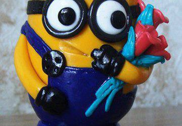 МК Лепка из полимерной глины Брелок Миньон