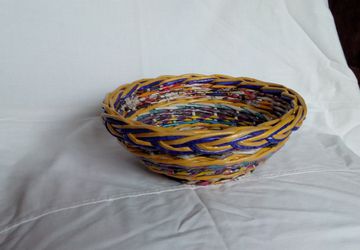 Конфетница плетеная "Цветное настроение", №3