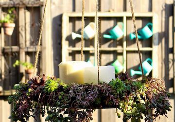 ПОДВЕСНОЙ ПОДСВЕЧНИК С СУККУЛЕНТАМИ СВОИМИ РУКАМИ.