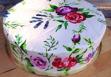 Акварельный торт