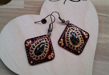 Серьги "Витражная классика"