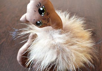 Текстильная кошка .