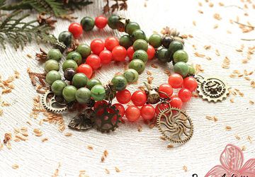 Браслет с шестеренками, стимпанк