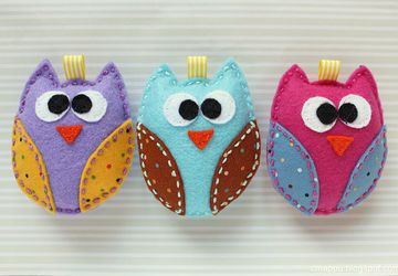 Осенняя игрушка-совушка