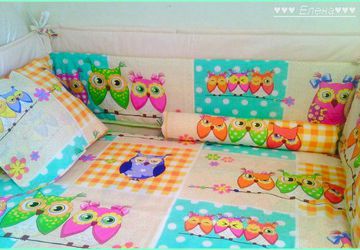 "Совушки" комплект в кроватку