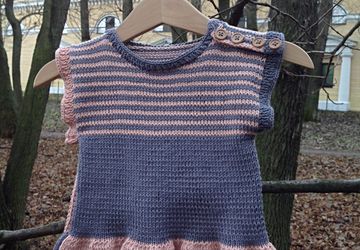 Вязаная туника для девочки