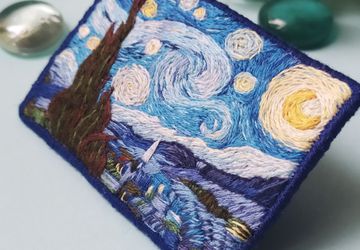 Брошь Звездная ночь