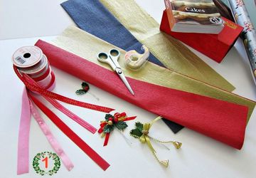 Делаем ПОДАРОЧНУЮ УПАКОВКУ С ЁЛОЧКОЙ своими руками!