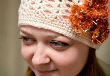 Шапочка с цветочками