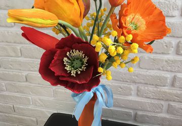 Тюльпаны из полимерной глины