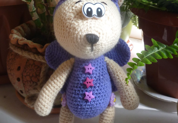 Мишка-бабочка