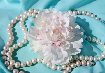 брошь-заколка Пион Снежок