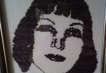 портрет крестиком по фото