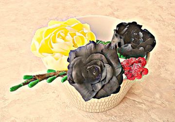 Букет из фоамирана ручной работы