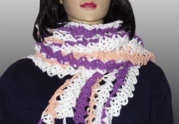 Шарф вязаный крючком.