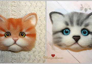 МУРрчащие котоброшки. Мк Бычковой Ольги.