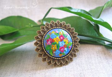 кольцо "Пышное цветение". Готоваяработа