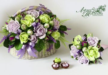 Конфетная композиция "МЕЛОДИЯ ВЕСНЫ"