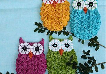 Картина из вязанных салфеток своими руками.