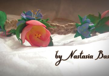 Венок из фоамирана "Рустик"